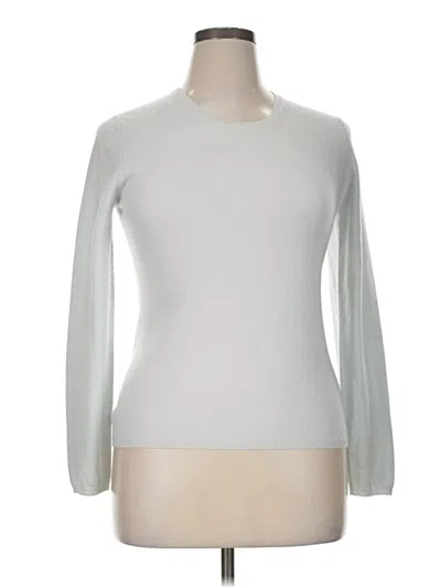 Pre-owned Tse Cashmere Pullover Sweater In Silver