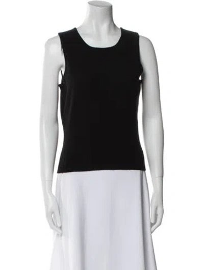 Pre-owned Tse Cashmere Scoop Neck Sweater In Black