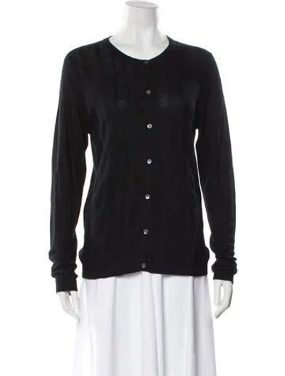 Pre-owned Tse Cashmere Scoop Neck Sweater In Black