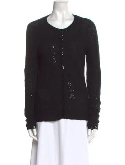 Pre-owned Tse Cashmere Scoop Neck Sweater In Black