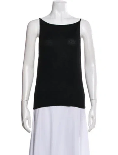 Pre-owned Tse Cashmere Scoop Neck Sweater In Black