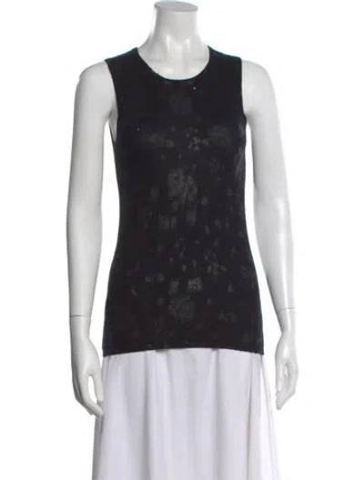 Pre-owned Tse Cashmere Scoop Neck Sweater In Black