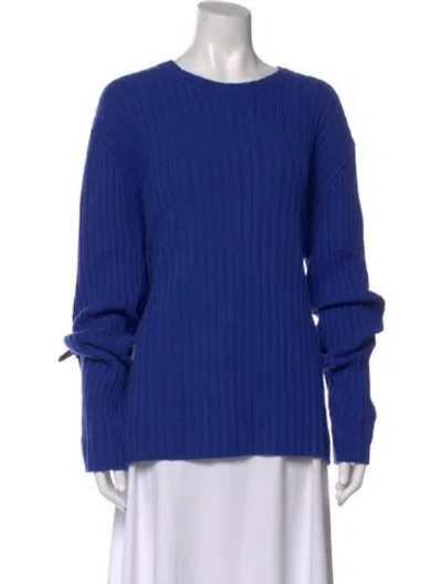 Pre-owned Tse Cashmere Scoop Neck Sweater In Blue