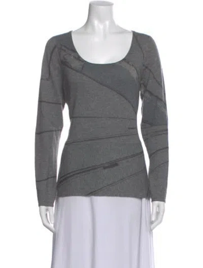 Pre-owned Tse Cashmere Scoop Neck Sweater In Gray