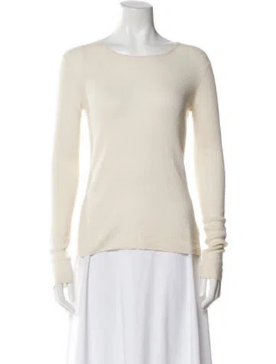 Pre-owned Tse Cashmere Scoop Neck Sweater In Neutral