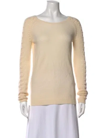 Pre-owned Tse Cashmere Scoop Neck Sweater In Neutral