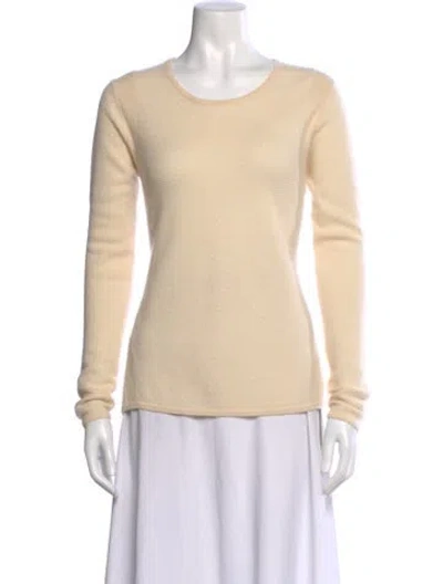 Pre-owned Tse Cashmere Scoop Neck Sweater In Neutral