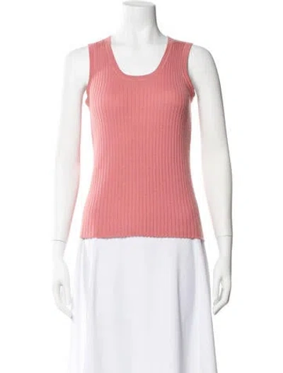 Pre-owned Tse Cashmere Scoop Neck Sweater In Orange