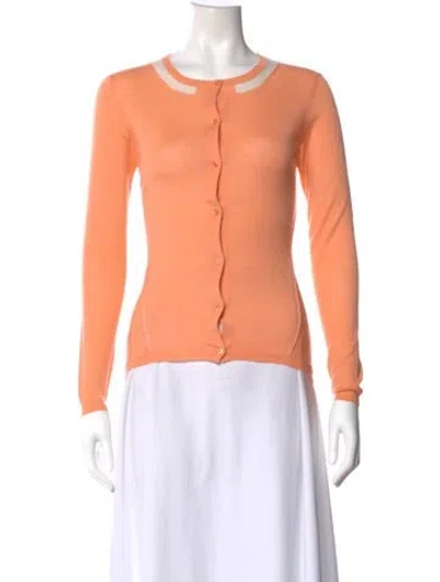 Pre-owned Tse Cashmere Scoop Neck Sweater In Orange