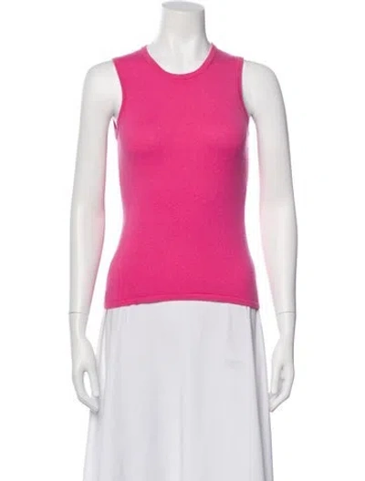 Pre-owned Tse Cashmere Scoop Neck Sweater In Pink