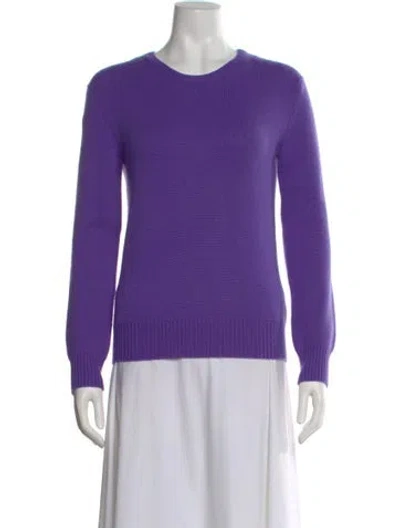 Pre-owned Tse Cashmere Scoop Neck Sweater In Purple