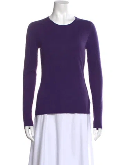 Pre-owned Tse Cashmere Scoop Neck Sweater W/ Tags In Purple