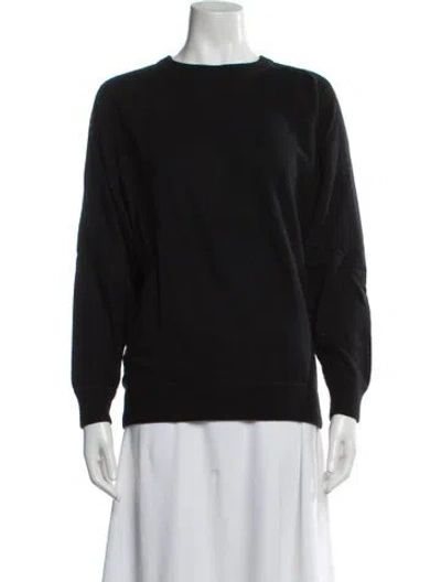Pre-owned Tse Cashmere Silk Bateau Neckline Sweater In Black