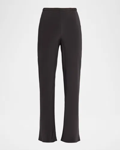 Tse Cashmere Straight-leg Silk Pants In Black