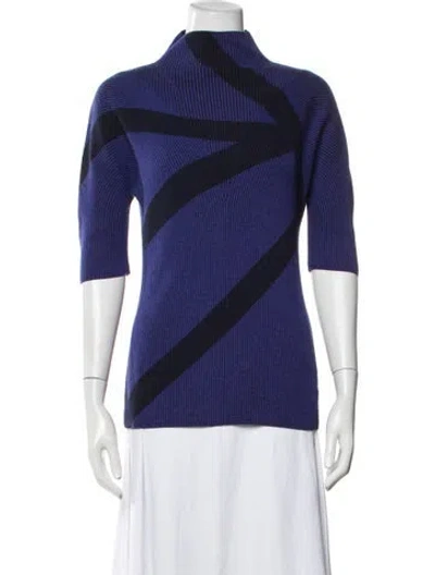 Pre-owned Tse Cashmere Striped Sweater In Blue