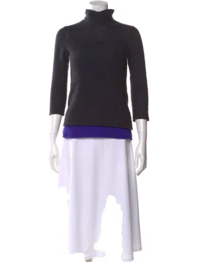 Pre-owned Tse Cashmere Turtleneck Sweater In Black