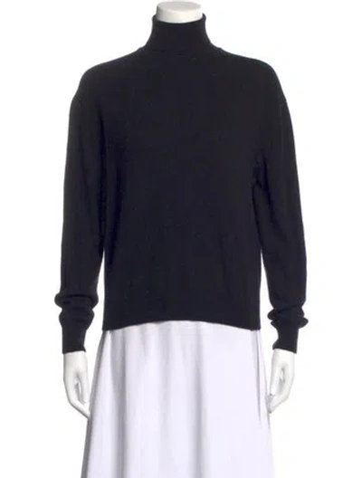 Pre-owned Tse Cashmere Turtleneck Sweater In Black