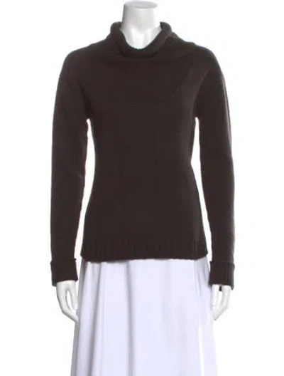 Pre-owned Tse Cashmere Turtleneck Sweater In Brown