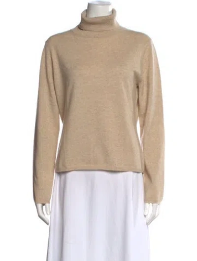 Pre-owned Tse Cashmere Turtleneck Sweater In Brown