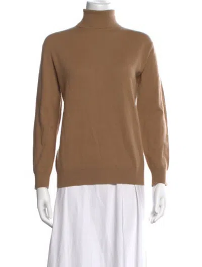 Pre-owned Tse Cashmere Turtleneck Sweater In Brown