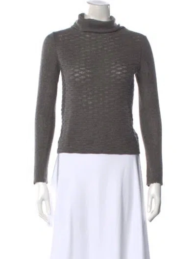 Pre-owned Tse Cashmere Turtleneck Sweater In Gray
