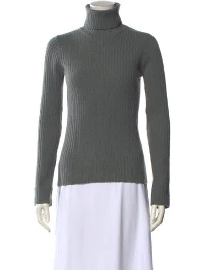 Pre-owned Tse Cashmere Turtleneck Sweater In Gray