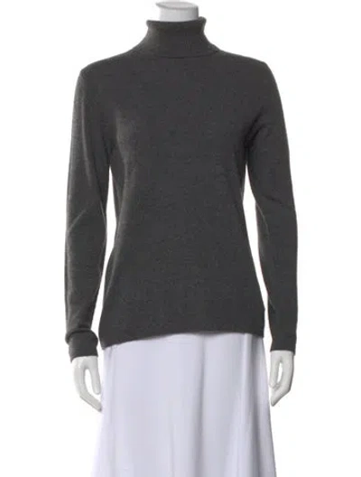 Pre-owned Tse Cashmere Turtleneck Sweater In Gray