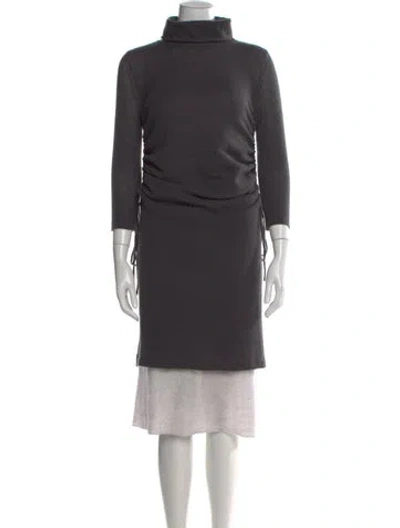 Pre-owned Tse Cashmere Turtleneck Sweater In Gray