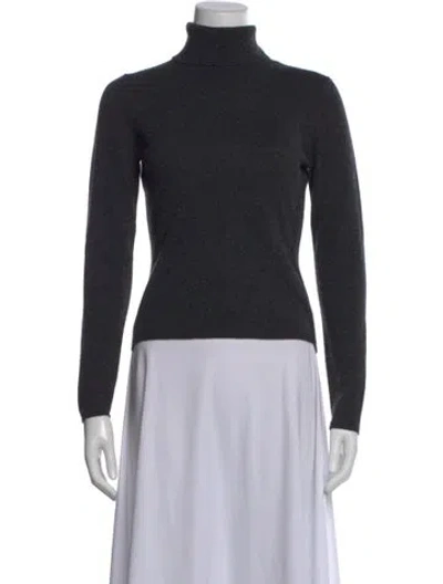 Pre-owned Tse Cashmere Turtleneck Sweater In Gray