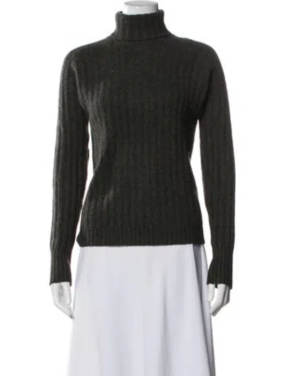 Pre-owned Tse Cashmere Turtleneck Sweater In Grey