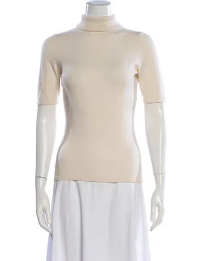 Pre-owned Tse Cashmere Turtleneck Sweater In Neutral