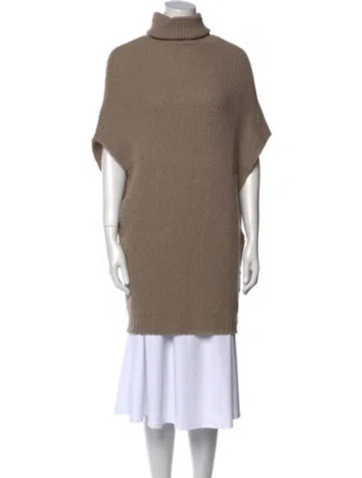 Pre-owned Tse Cashmere Turtleneck Sweater In Neutral
