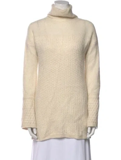 Pre-owned Tse Cashmere Turtleneck Sweater In Neutral