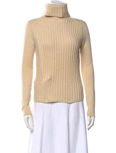 Pre-owned Tse Cashmere Turtleneck Sweater In Neutral
