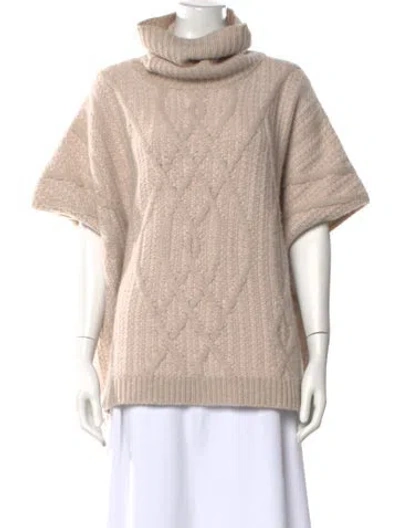 Pre-owned Tse Cashmere Turtleneck Sweater In Neutral