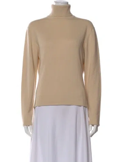 Pre-owned Tse Cashmere Turtleneck Sweater In Neutral