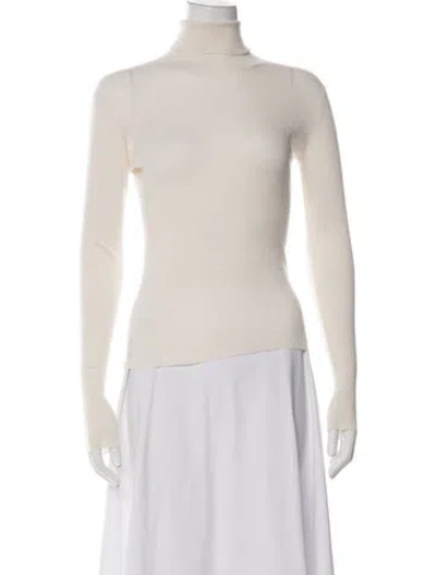 Pre-owned Tse Cashmere Turtleneck Sweater In Neutrals