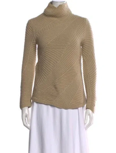 Pre-owned Tse Cashmere Turtleneck Sweater In Neutrals