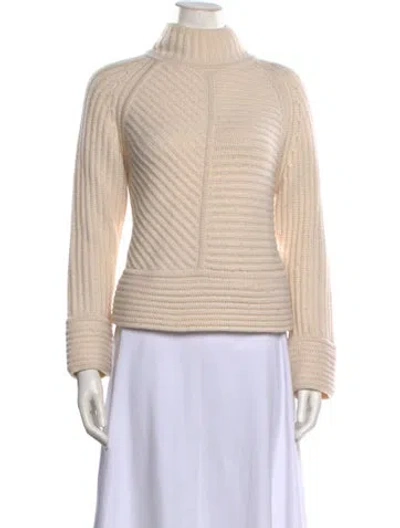 Pre-owned Tse Cashmere Turtleneck Sweater In Neutrals