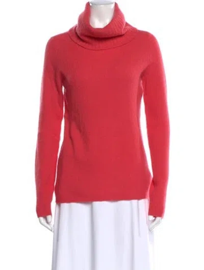 Pre-owned Tse Cashmere Turtleneck Sweater In Pink