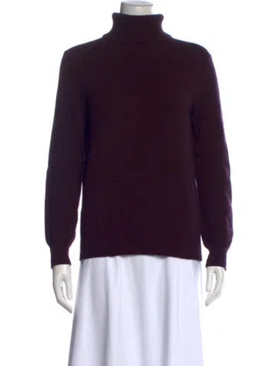 Pre-owned Tse Cashmere Turtleneck Sweater In Purple