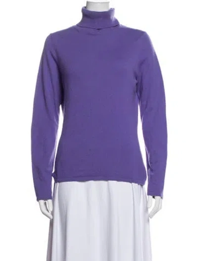 Pre-owned Tse Cashmere Turtleneck Sweater In Purple