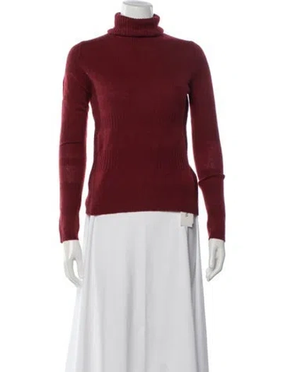Pre-owned Tse Cashmere Turtleneck Sweater In Red