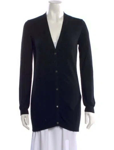 Pre-owned Tse Cashmere V-neck Sweater In Black