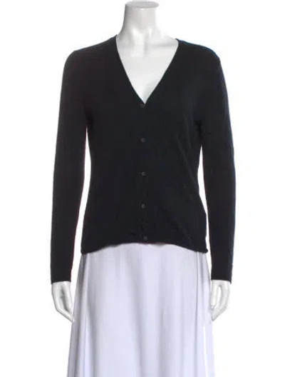 Pre-owned Tse Cashmere V-neck Sweater In Black