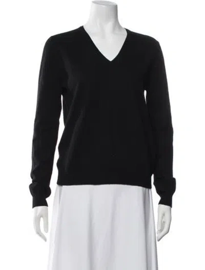 Pre-owned Tse Cashmere V-neck Sweater In Black