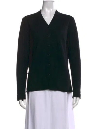 Pre-owned Tse Cashmere V-neck Sweater In Black