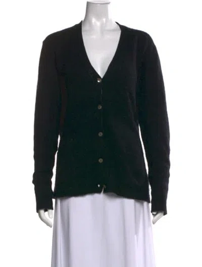 Pre-owned Tse Cashmere V-neck Sweater In Black