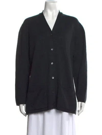 Pre-owned Tse Cashmere V-neck Sweater In Black