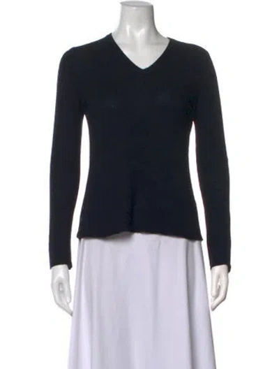 Pre-owned Tse Cashmere V-neck Sweater In Black